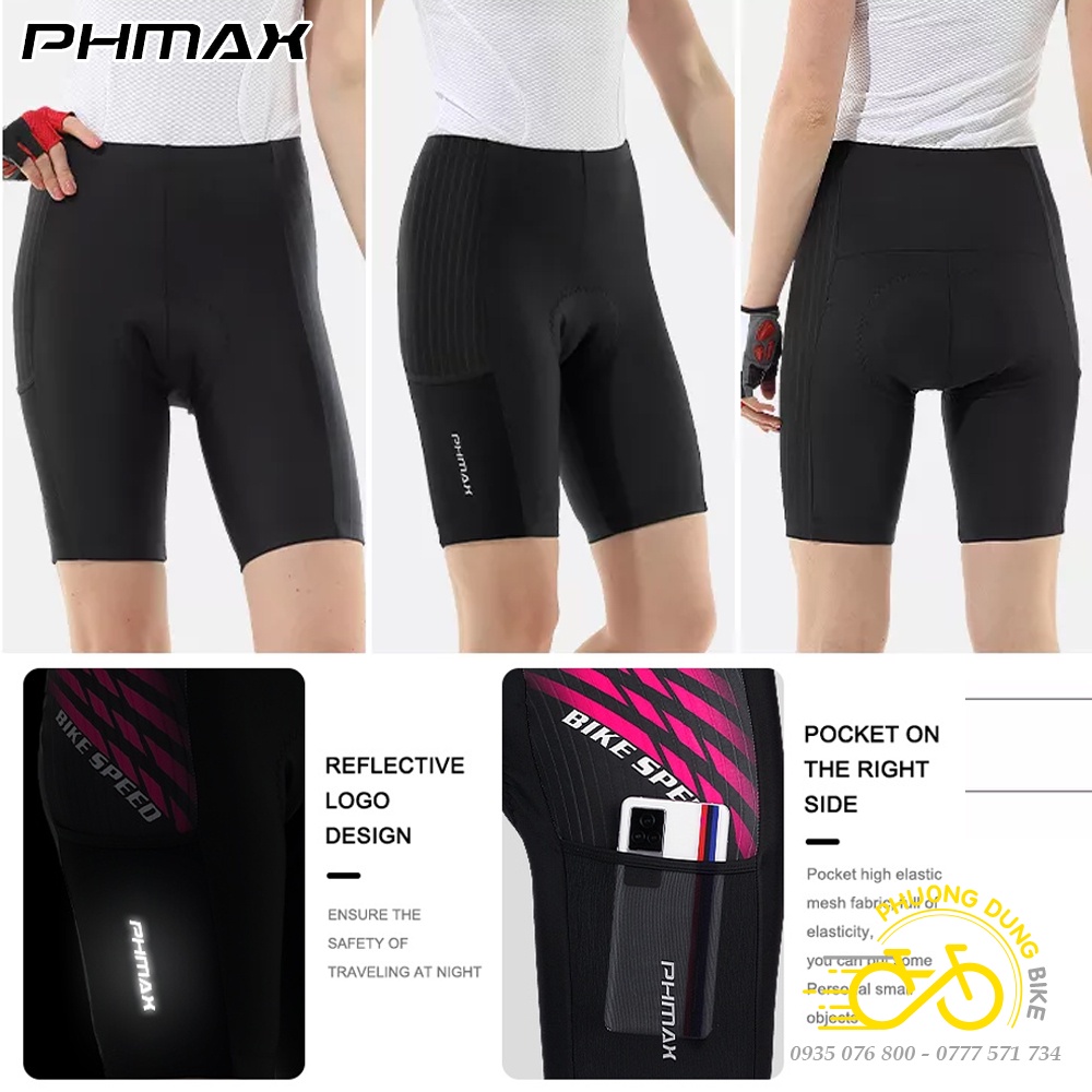 Quần nữ thể thao đi đạp xe PHMAX