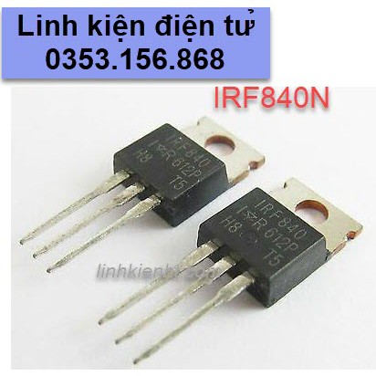 Mosfet N-CHANNEL IRF840N IRF840 TO-220 500V 8A mới chính hãng 100%