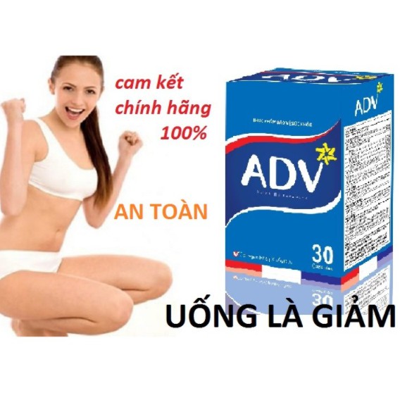 Thực phẩm bảo vệ sức khỏe  ADV Slimming Capsules hop 30 viên - Công thức tiêu mỡ sinh học của Đứ