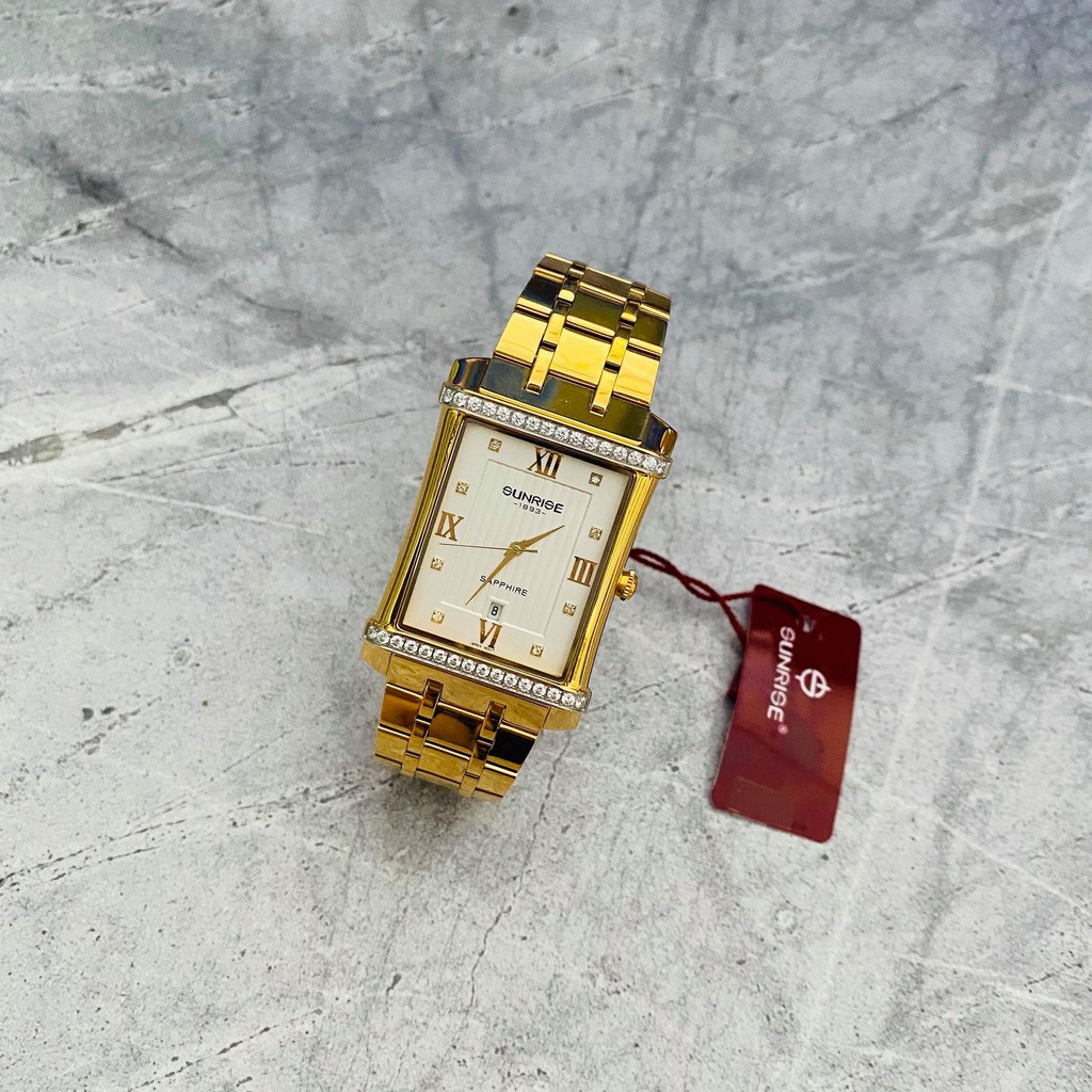 Đồng hồ Sunrise nam chính hãng Nhật Bản M1238AA.G.T - kính saphire chống trầy - chốn