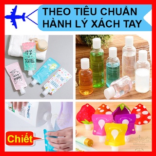 Combo 4 Bình Chiết Túi Đựng Đồ Trang Điểm Tiện Dụng 30ml 100ml