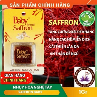 Nhụy hoa nghệ tây Baby Saffron Kashmir  Ấn  Độ/ hộp 1g