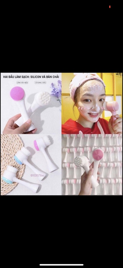 Cọ Rửa Mặt 2 Đầu Hàn Quốc Có Hộp Nhựa | BigBuy360 - bigbuy360.vn