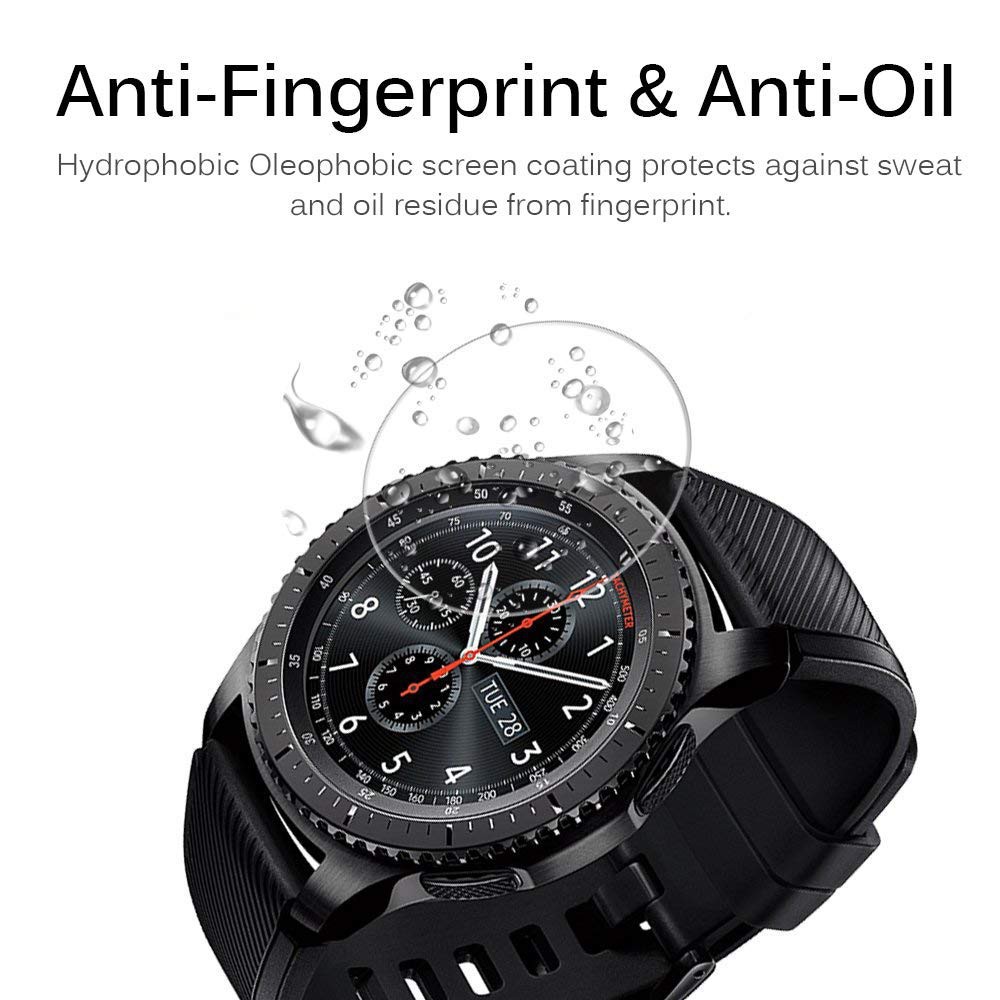 Set 3 Kính Cường Lực Mặt Trước Và Sau Dành Cho Samsung Gear S3 Frontier / S3 Classic + Phụ Kiện