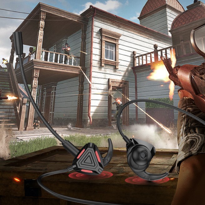 Tai nghe gaming có dây - Tai nghe có mic jack 3.5 giá rẻ dùng để chơi game nghe nhạc giải trí trên điện thoại di động