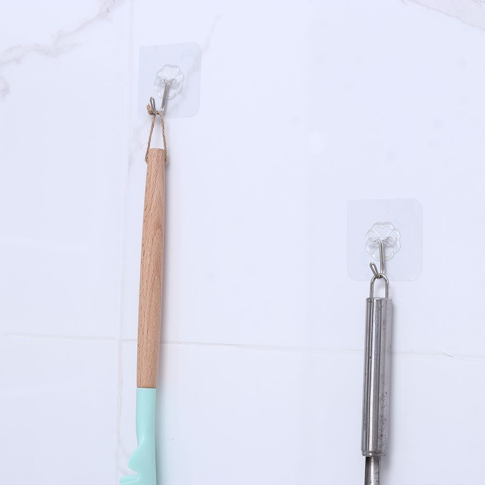 CONOPERY Bộ 6 móc treo đồ dán tường trong suốt chịu lực tốt không cần đục lỗ đa năng