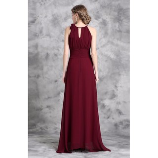 Đầm maxi cổ yếm thắt nơ