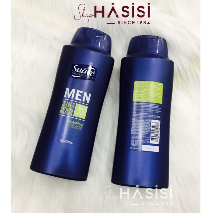 Tắm Gội Xả SUAVE - Men Professionals 3in1 828ml