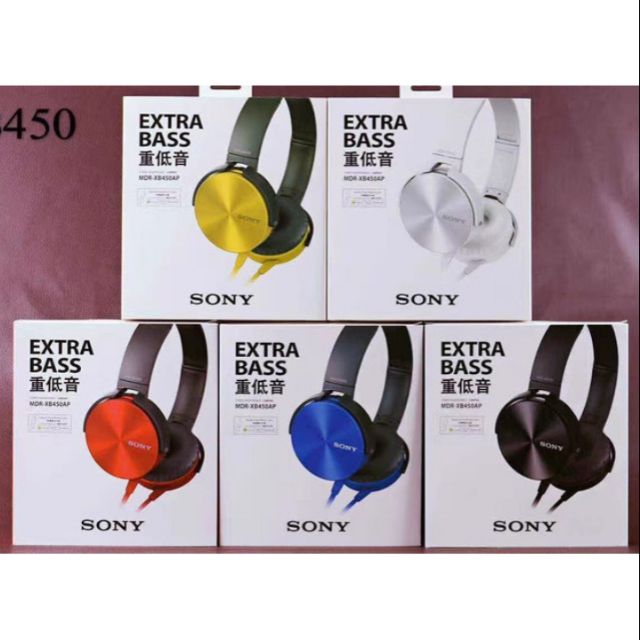 Tai nghe chụp tai Sony Extra Bass MDR-XB450AP Bass khoẻ tiếng hay