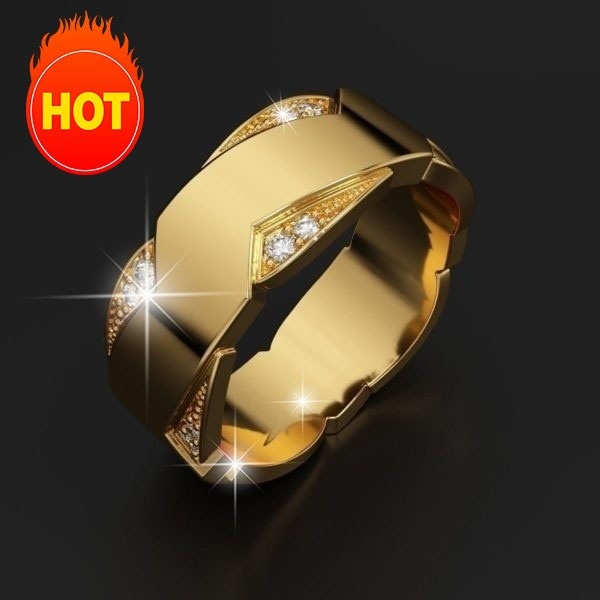 Nhẫn Mạ VàNg 18K ĐíNh Đá Vuông Sang TrọNg