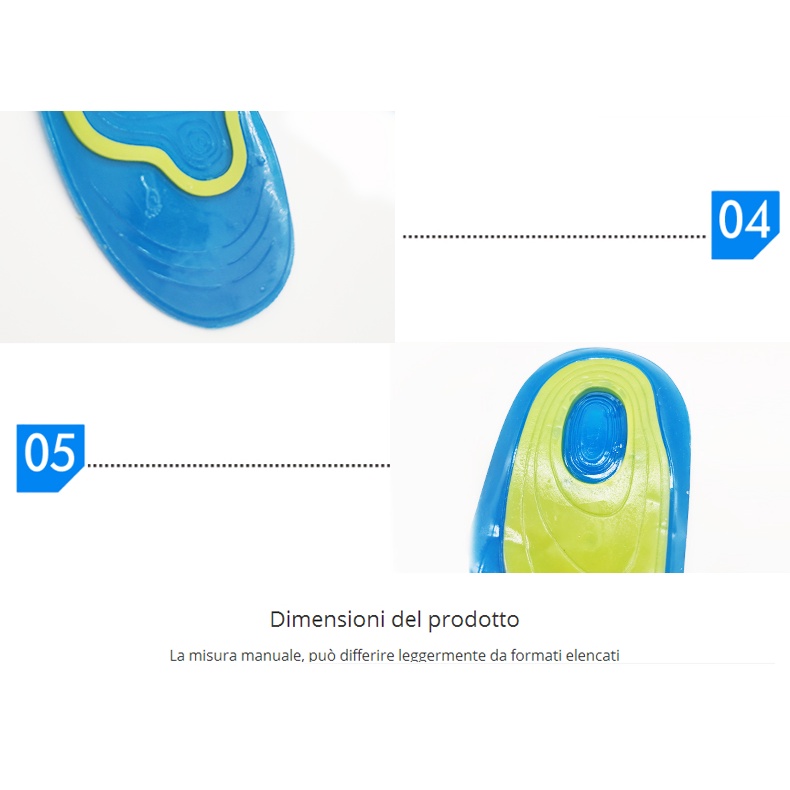 Miếng Lót Giày Bằng Silicone Chống Sốc Dùng Cho Giày Thể Thao