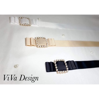 Đai váy - Belt nữ ( đai mặt ngọc vuông)