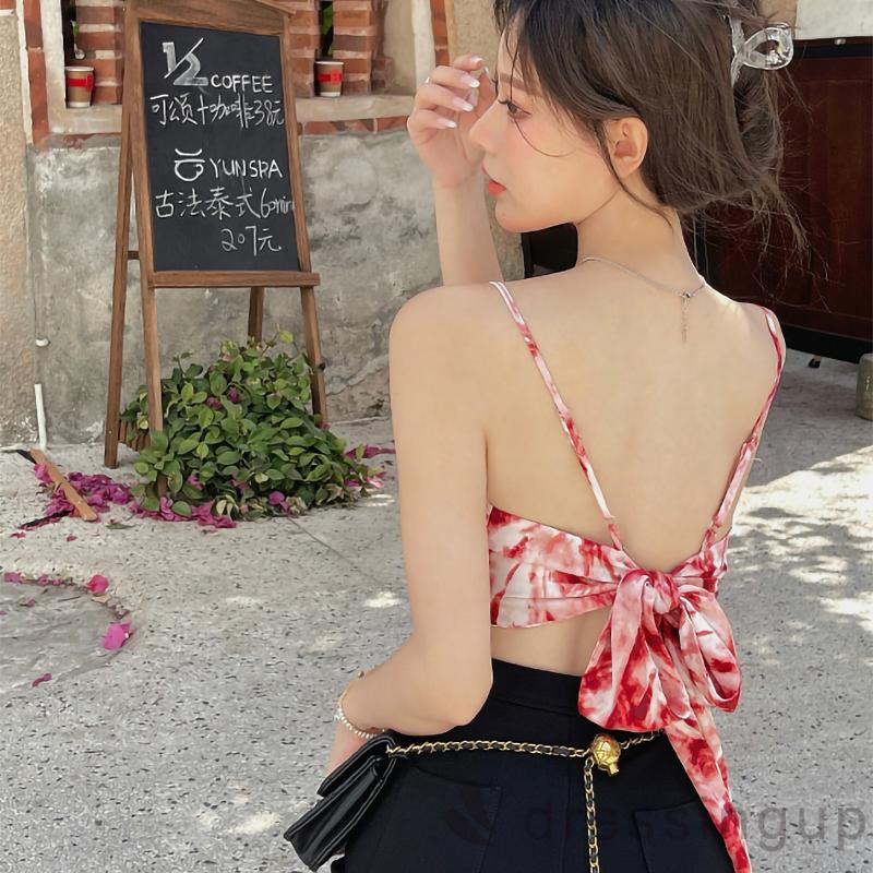 Áo Nữ Không Tay Buộc Dây Sau Lưng Thời Trang