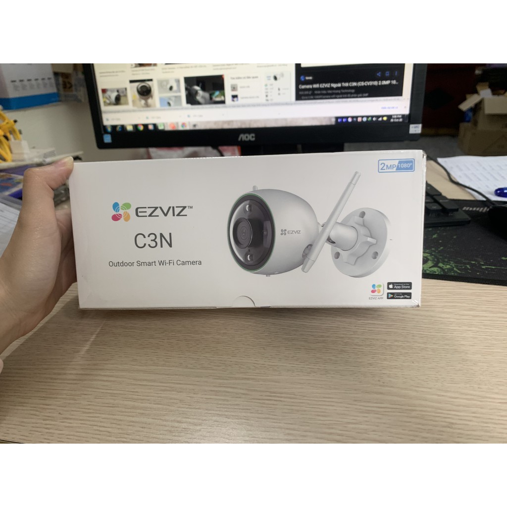 Camera Ezviz ngoài trời CS - C3N - A0 - 3H2WFRL 1080P