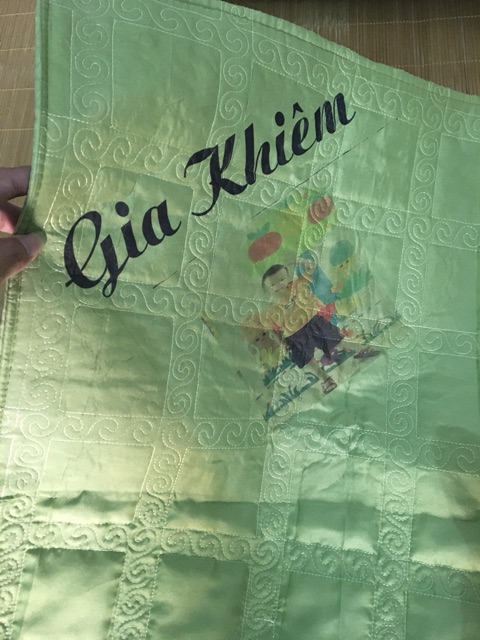 Chăn in tên cho bé