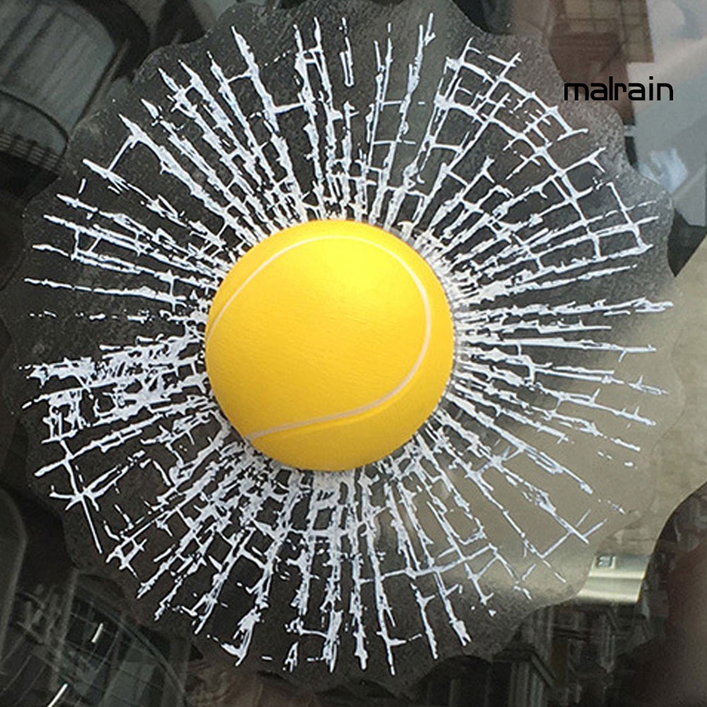 Miếng Dán 3D Trang Trí Xe Hơi Họa Tiết Quả Bóng Tennis/Bóng Đá/Bóng Rổ Ngộ Nghĩnh