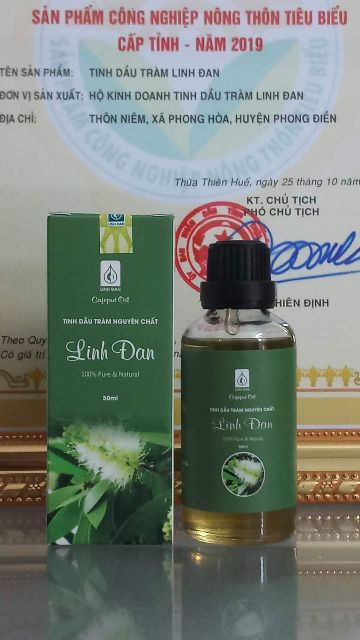 Tinh dầu tràm Huế hiệu Linh Đan cúp vàng cấp Tỉnh