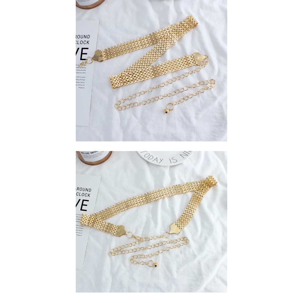 Thắt lưng kim loại độc đáo dễ phối đồ TTL75