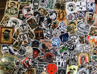 set 10 sticker decal chống nước  BABER
