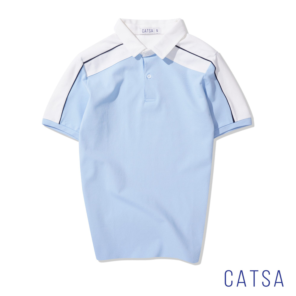 CATSA Áo polo xanh biển ATP225