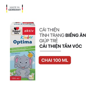 Siro ăn ngon, cải thiện tầm vóc cho bé Doppelherz Aktiv Kinder Optima Chai