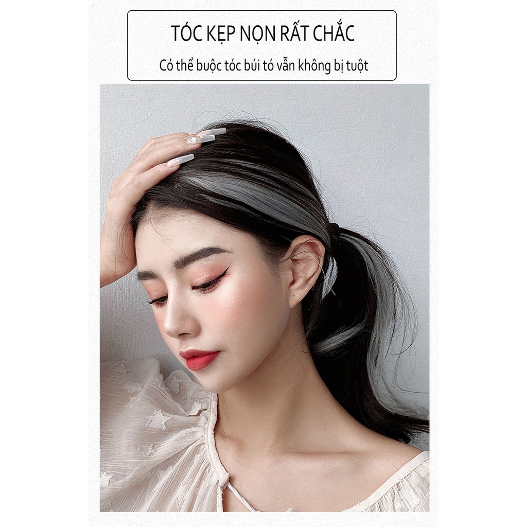 [SẴN KẸP CHÂN TÓC] Kẹp line tóc giả XOĂN 7 sắc màu KỶ YẾU, Đi sự kiện, đi chơi, Quay tik tok, đi học cho NÀNG ..><