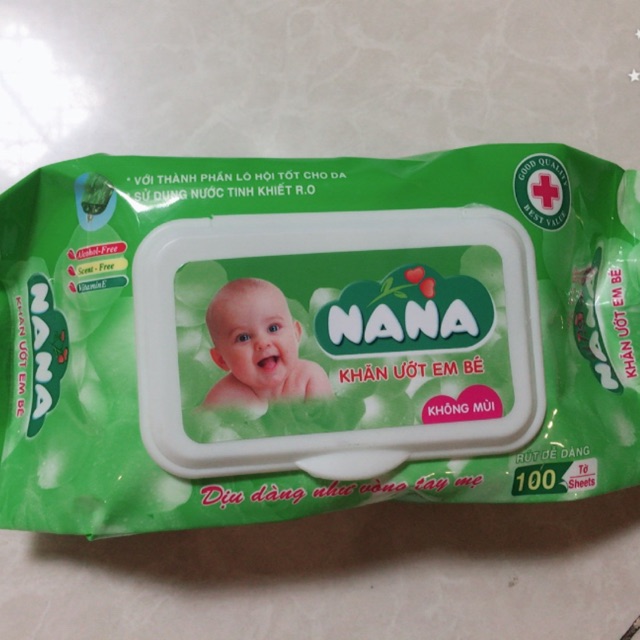 Khăn ướt nana 100 tờ