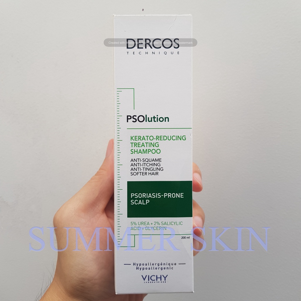 Dầu Gội Làm Giảm Gàu & Ngứa Vichy Dercos Psolution Kerato-Reducing Treating Shampoo 200 ML