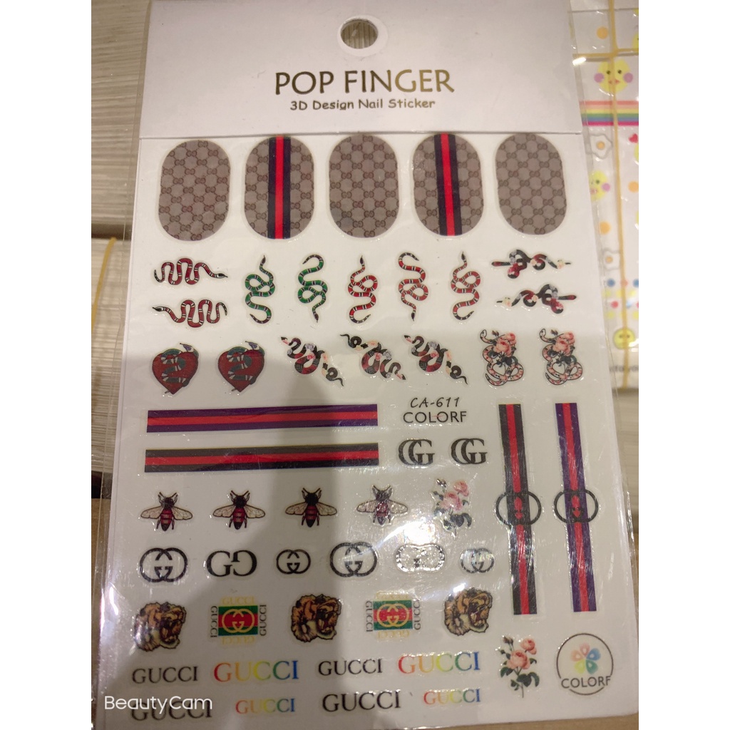 sticker mã mới 2023 trang trí nail