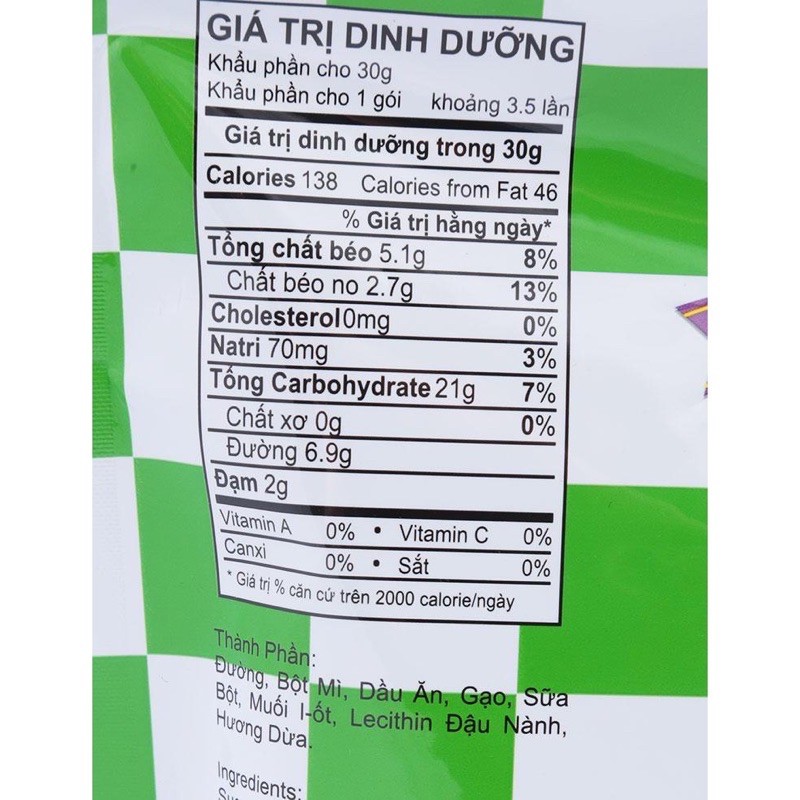 Snack Nhân Vị Sữa Dừa Pillows 100gr