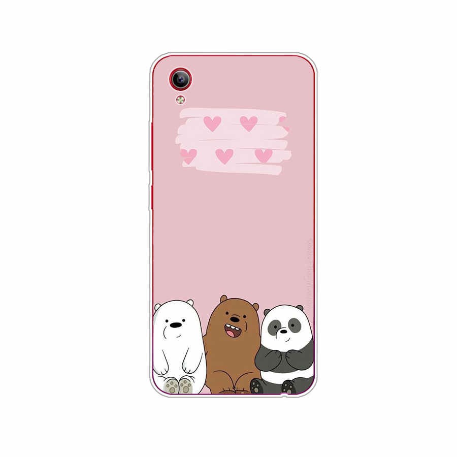 Ốp silicon Mềm In Hình Gấu We Bare Bears Cho Vivo Y53 / Y55 / Y91 / Y91C / S1 2019 / S1 Pro