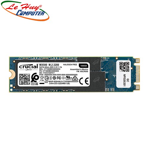 Ổ cứng SSD Crucial MX500 3D-NAND M.2 2280 SATA III 250GB CT250MX500SSD4 hàng chính hãng