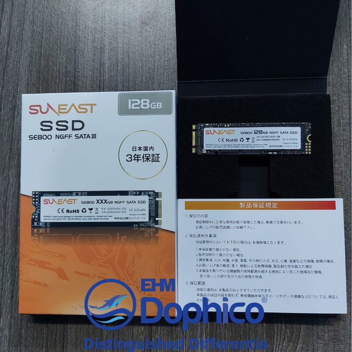 Ổ cứng SSD M2 SATAIII SunEast 128GB nội địa Nhật Bản – CHÍNH HÃNG – Bảo hành 3 năm