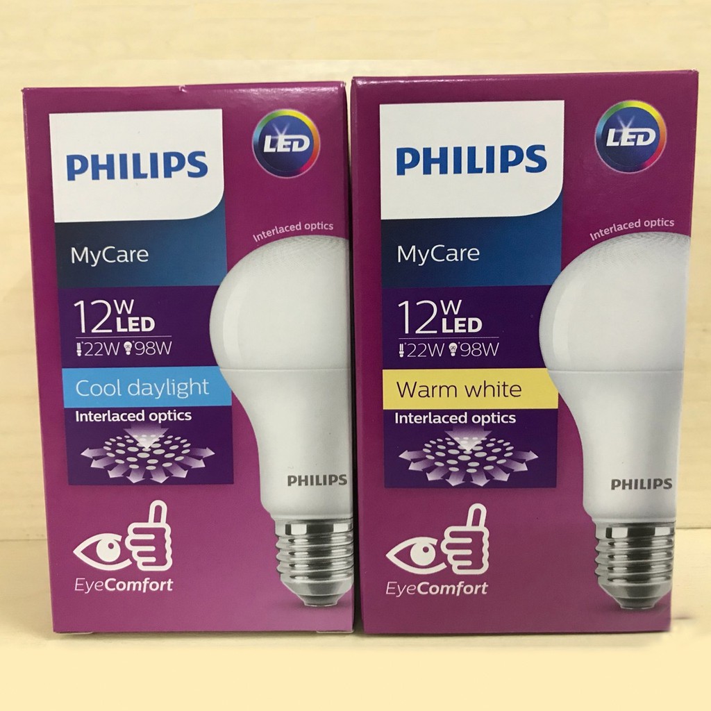 Bóng đèn Philips LED Bulb 3W đến 20W A60 ánh sáng trắng + vàng hiệu suất phát quang cao tiết kiệm điện