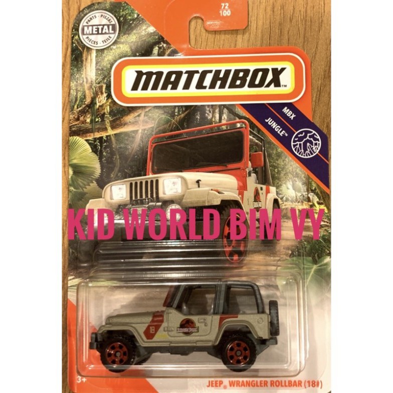 freeship Xe mô hình Matchbox Jeep Wrangler Rollbar GKK70. | Shopee Việt Nam