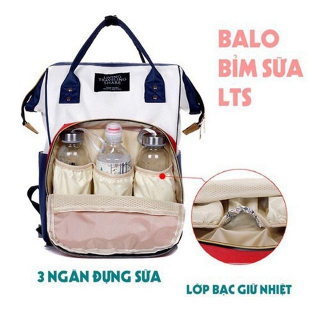 Balo bỉm sữa cho mẹ và bé sơ sinh - 𝐊𝟑𝟐