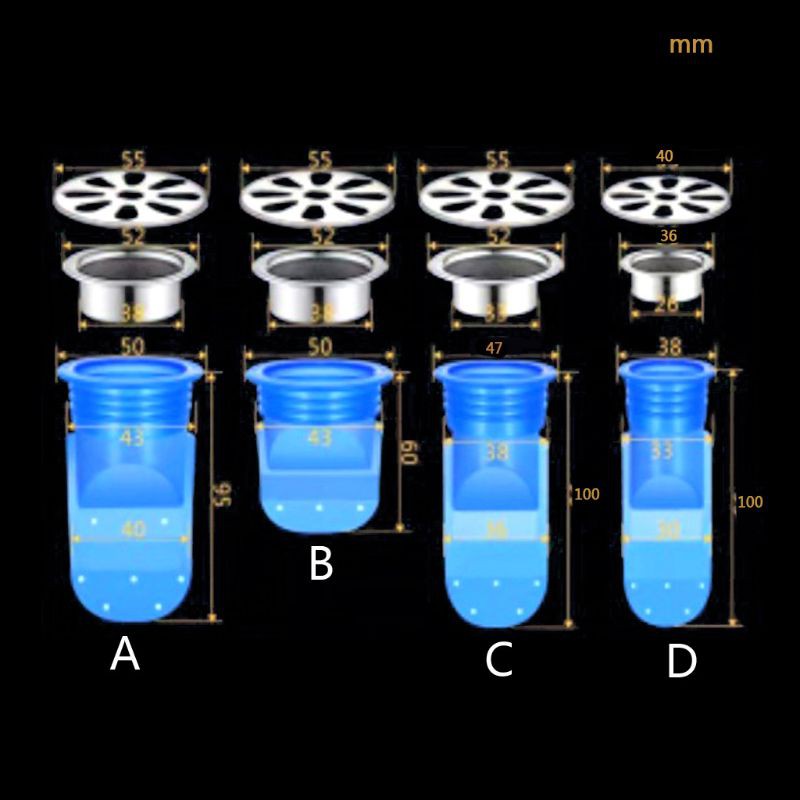 One Van Lọc Ống Thoát Nước Một Chiều Chống Nghẹt Cho Nhà Tắm