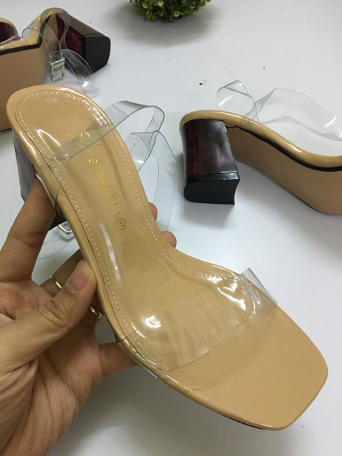 SANDAL QUAI TRONG GÓT ĐỎ HOT TREND