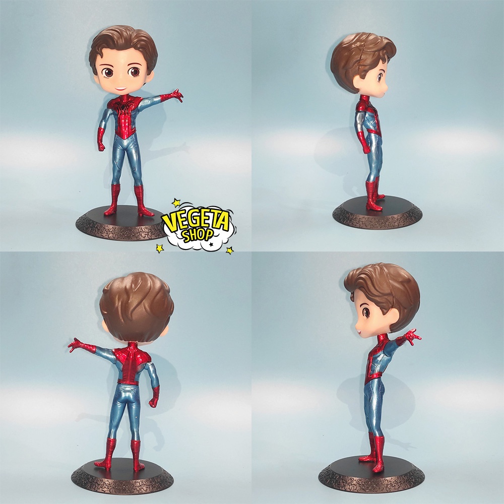 Mô hình Marvel Avengers DC - Q Posket - Iron man Tony Stark - Spider man Peter Parker - Cao 15cm - Fullbox