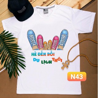 Hè đến rồi du lịch thôi - áo thun gia đình, nhóm, lớp