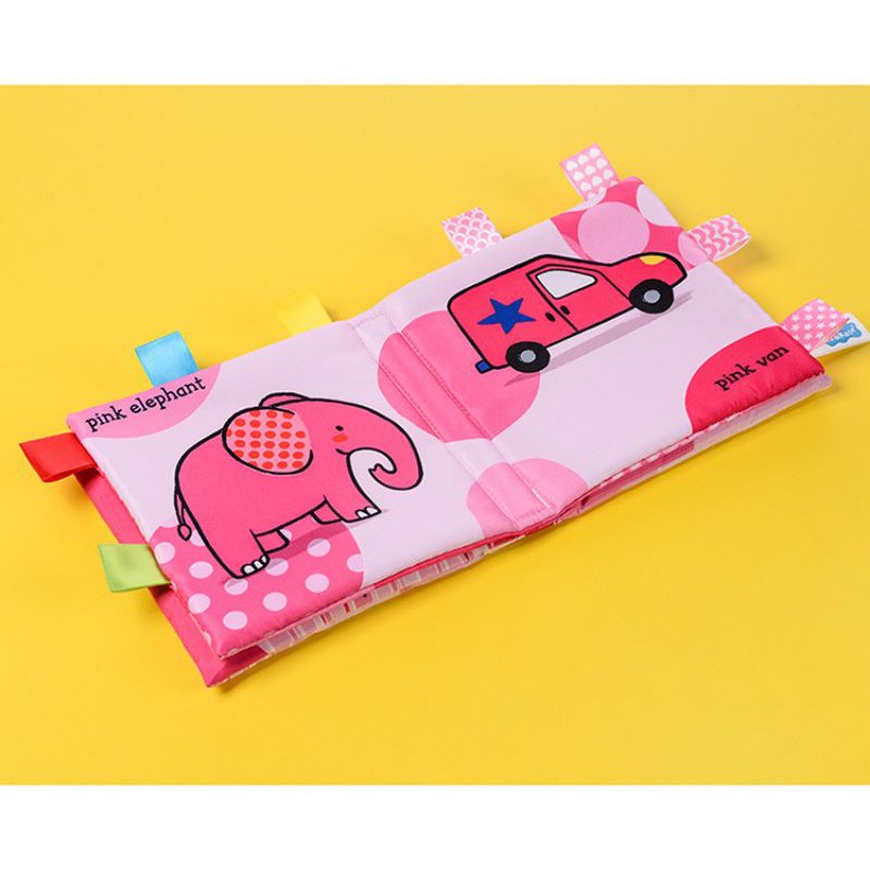 Sách Vải Tiếng Anh 3D Nhận Biết Màu Sắc Phát Triển Đa Giác Quan Cho Bé SV18