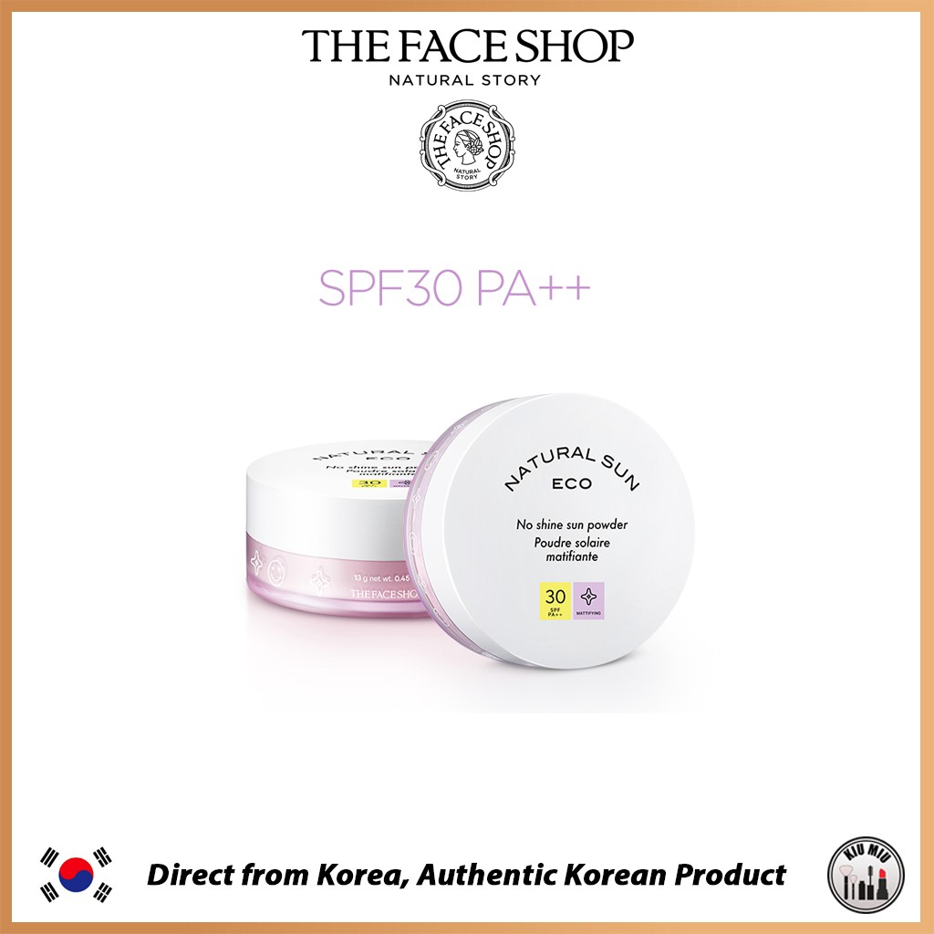 THE FACE SHOP NATURAL SUN ECO No shine sun powder 13g *ORIGINAL KOREA*