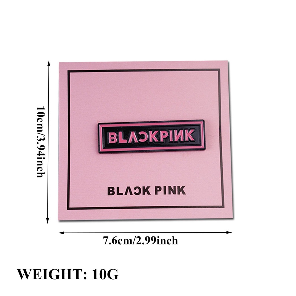 Ghim Cài Áo Bằng Kim Loại Tráng Men Hình Blackpink Dễ Thương