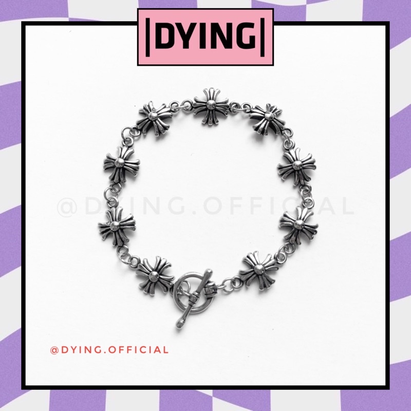 Vòng Tay CHROME HEART - Thép Titan KHÔNG RỈ