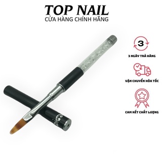 Bút chải ombre móng cán đá có nắp đậy