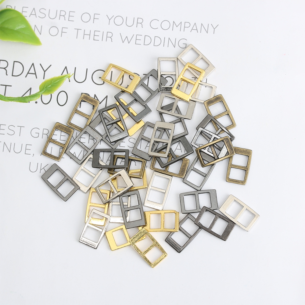 ROW 20/40pcs 5mm High Quality 4 Colors Mini Ultra-small Stuffed Toys Tri-glide Buckle