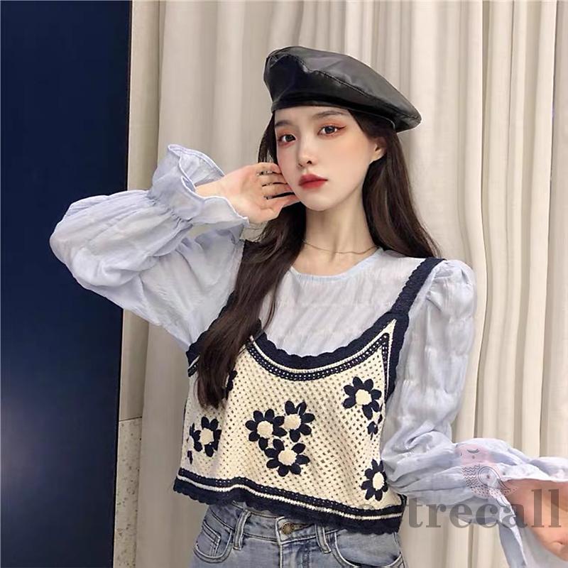 Áo Hai Dây Dệt Kim Thêu Hoa Thời Trang Cho Nữ | BigBuy360 - bigbuy360.vn