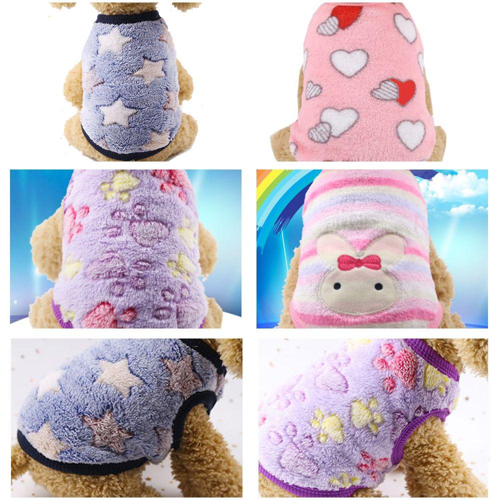 Áo Liền Quần Vải Flannel Mềm Ấm Áp Cho Thú Cưng Kat1