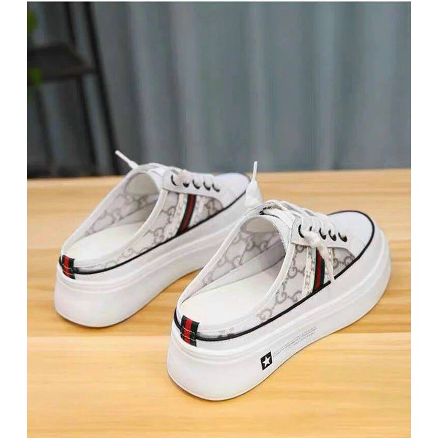 [QC CAO CẤP] SỤC THỂ THAO NÂNG CHIỀU CAO 5CM PHỐI LƯỚI SANG CHẢNH CHẤT DA SI ĐÚC MỀM CAO CẤP - SNEAKER NỮ NHẬP KHẨU ĐẸP