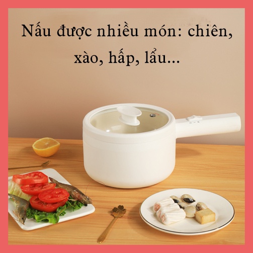 Nồi điện mini đa năng cao cấp - chiên, xào, nấu, luộc, hấp, lẩu...